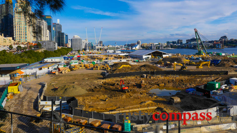 The vast Barangaroo site - much of it will be public space.